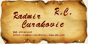 Radmir Curaković vizit kartica